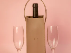 Kit Porta Vinho + 2 marcadores de taça